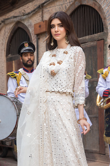 Maria B Suit Off White SF-W22-53 Evening Wear Formal Wear 2022 Online Shopping